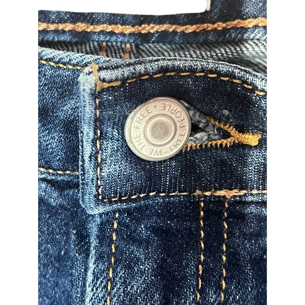We The Free People The Pacifica High Rise Slim Straight Leg Jeans Women Size 31 - Picture 7 of 14